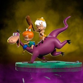 Dino, Pebbles and Bamm-Bamm The Flintstones Art 1/10 Scale Statue by Iron Studios